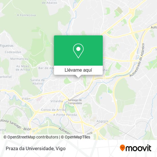 Mapa Praza da Universidade