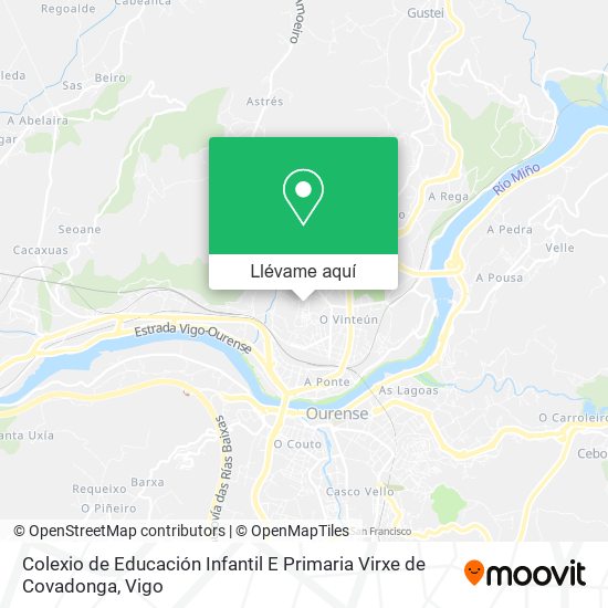 Mapa Colexio de Educación Infantil E Primaria Virxe de Covadonga