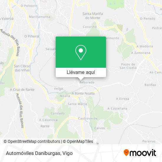 Mapa Automóviles Daniburgas