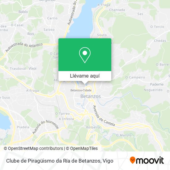 Mapa Clube de Piragüismo da Ría de Betanzos