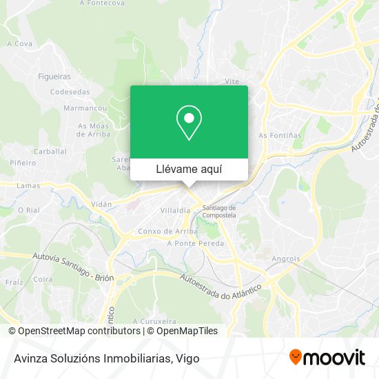 Mapa Avinza Soluzións Inmobiliarias