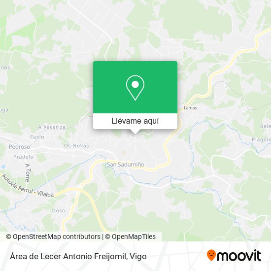 Mapa Área de Lecer Antonio Freijomil