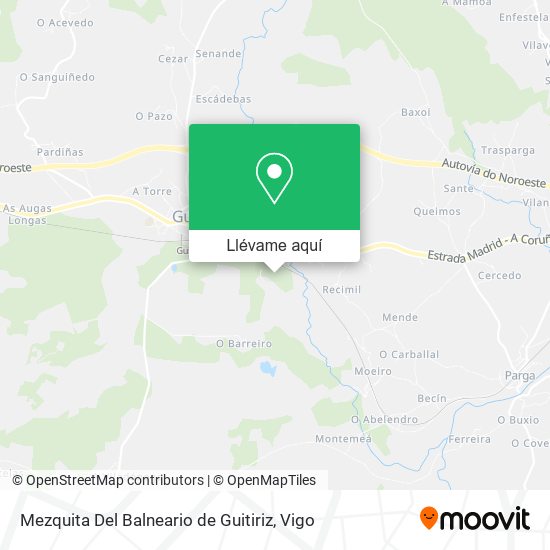 Mapa Mezquita Del Balneario de Guitiriz