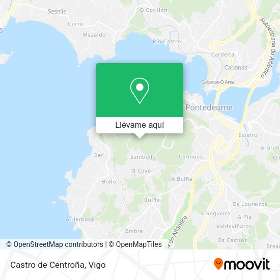 Mapa Castro de Centroña