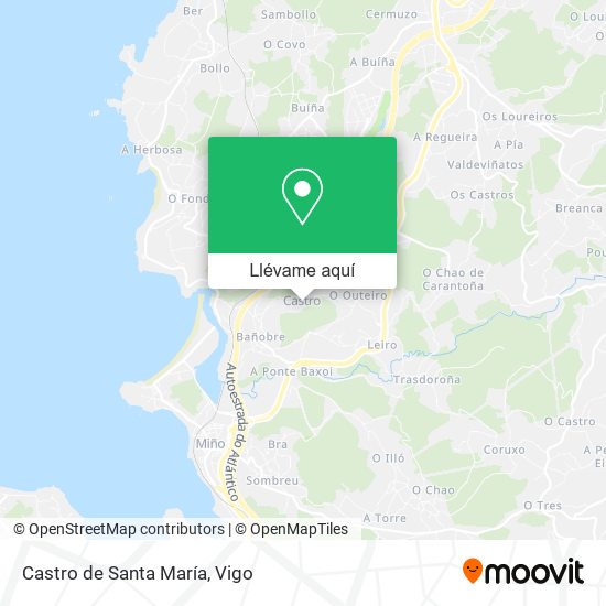 Mapa Castro de Santa María