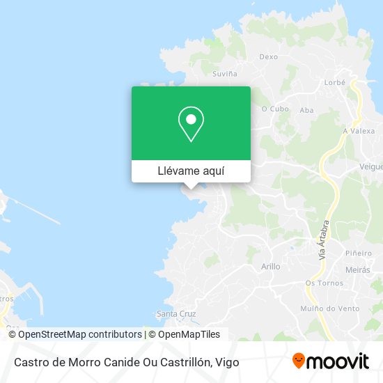 Mapa Castro de Morro Canide Ou Castrillón