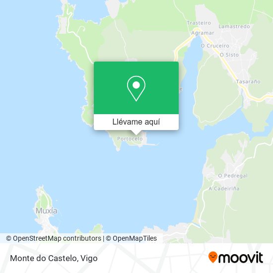 Mapa Monte do Castelo