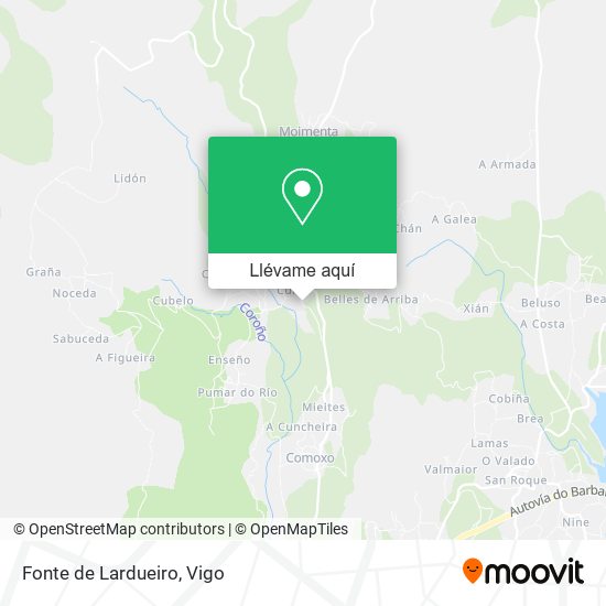 Mapa Fonte de Lardueiro