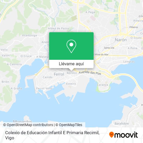 Mapa Colexio de Educación Infantil E Primaria Recimil