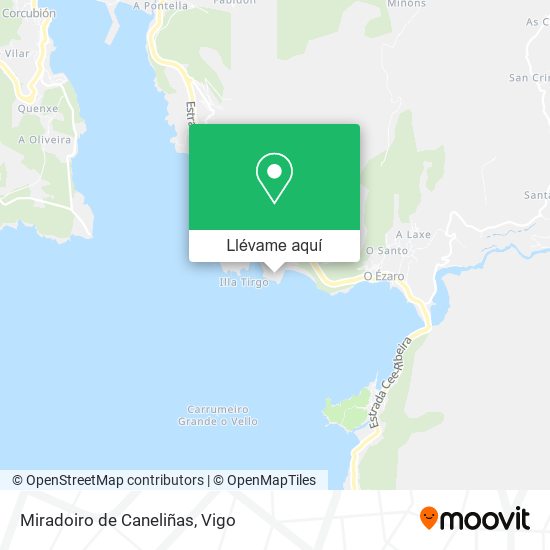 Mapa Miradoiro de Caneliñas