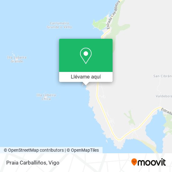 Mapa Praia Carballiños