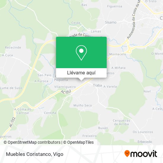 Mapa Muebles Coristanco