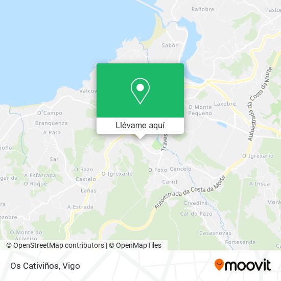 Mapa Os Cativiños