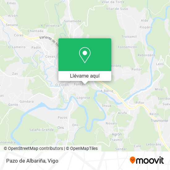 Mapa Pazo de Albariña