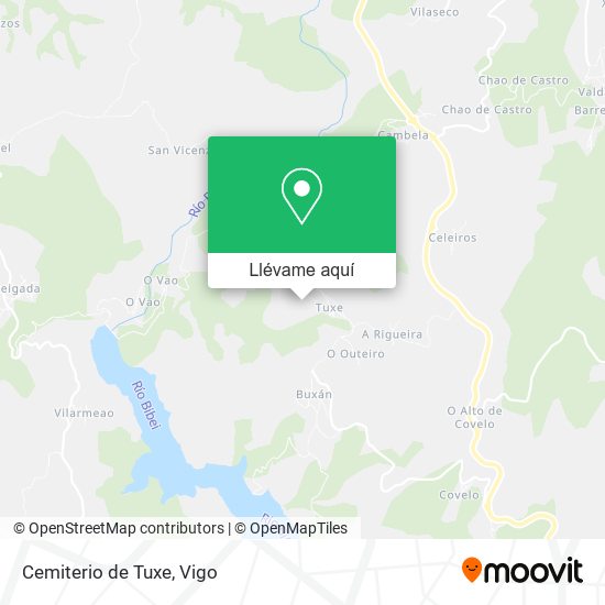 Mapa Cemiterio de Tuxe