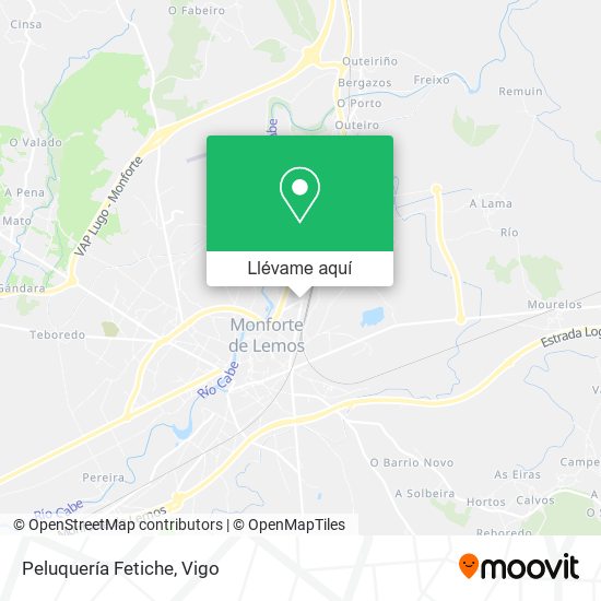 Mapa Peluquería Fetiche