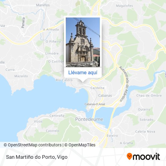 Mapa San Martiño do Porto