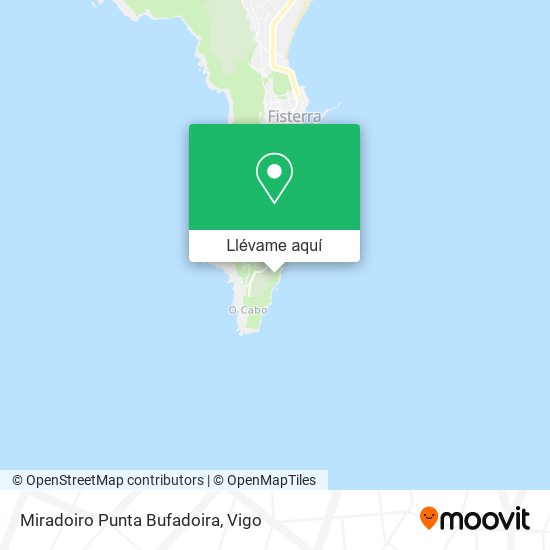 Mapa Miradoiro Punta Bufadoira