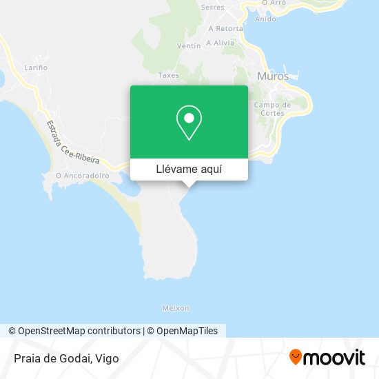 Mapa Praia de Godai