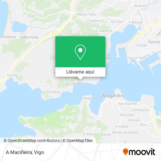 Mapa A Maciñeira