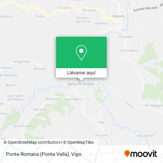 Mapa Ponte Romana (Ponte Vella)
