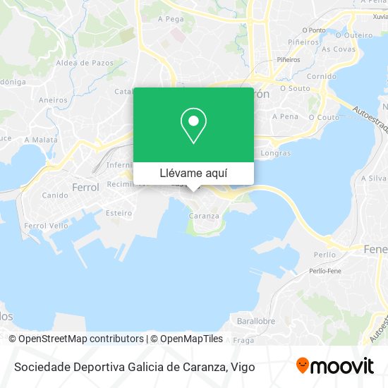 Mapa Sociedade Deportiva Galicia de Caranza