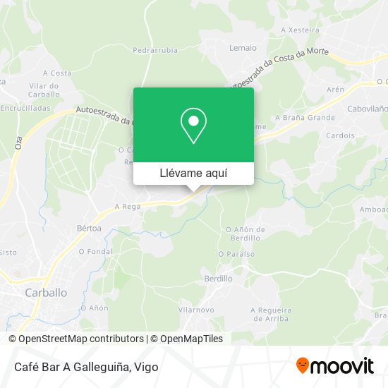Mapa Café Bar A Galleguiña
