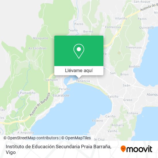 Mapa Instituto de Educación Secundaria Praia Barraña