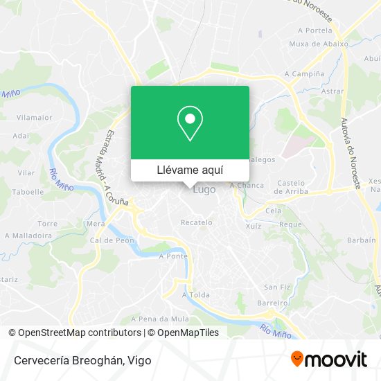 Mapa Cervecería Breoghán