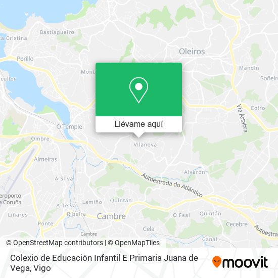 Mapa Colexio de Educación Infantil E Primaria Juana de Vega