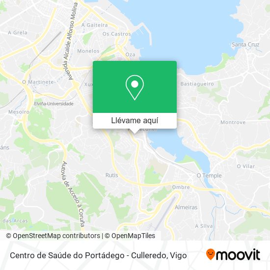 Mapa Centro de Saúde do Portádego - Culleredo