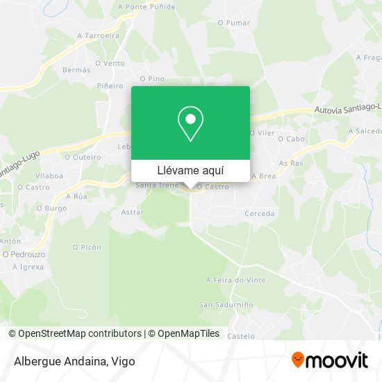 Mapa Albergue Andaina