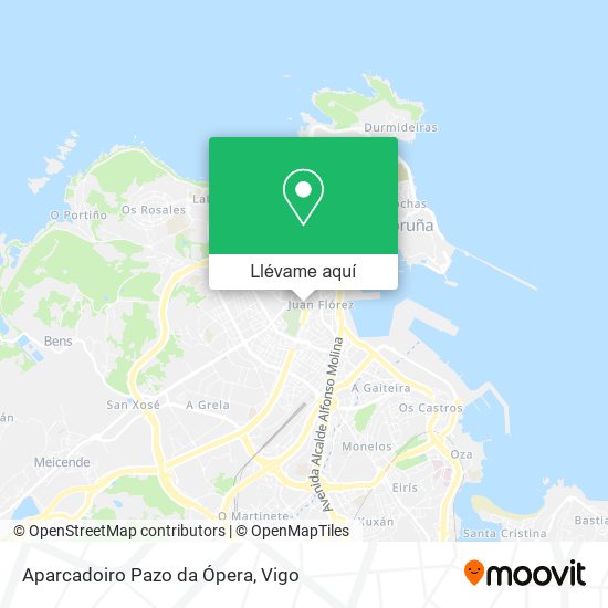 Mapa Aparcadoiro Pazo da Ópera