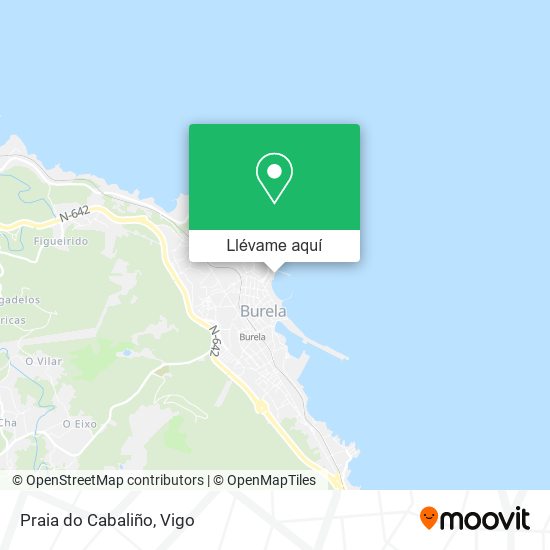 Mapa Praia do Cabaliño
