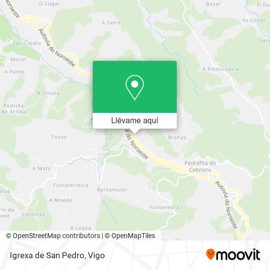 Mapa Igrexa de San Pedro