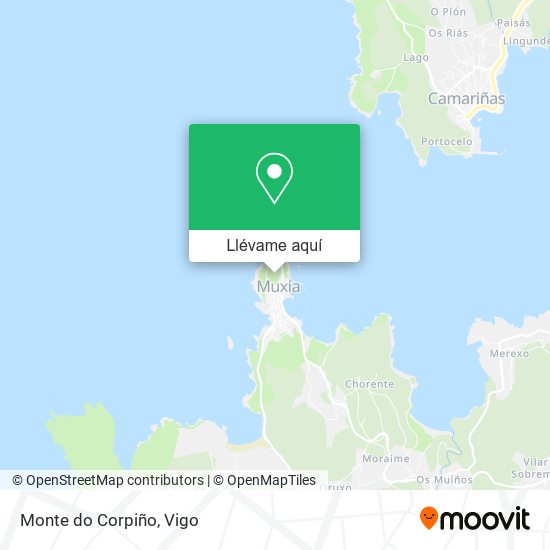 Mapa Monte do Corpiño