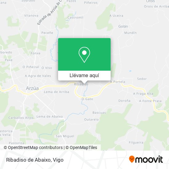 Mapa Ribadiso de Abaixo