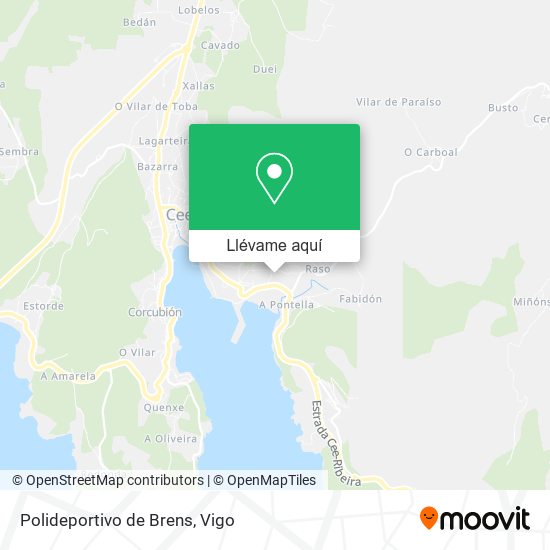 Mapa Polideportivo de Brens