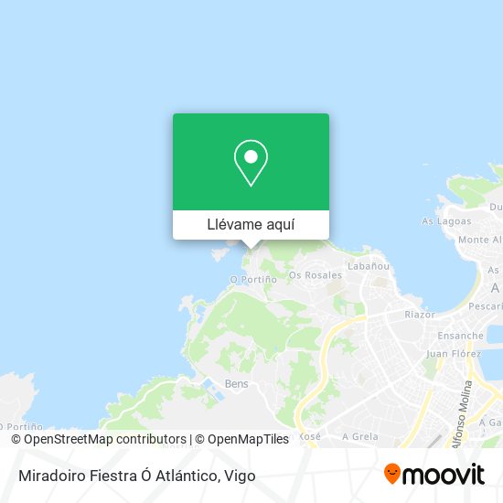 Mapa Miradoiro Fiestra Ó Atlántico