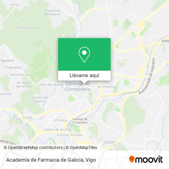 Mapa Academia de Farmacia de Galicia