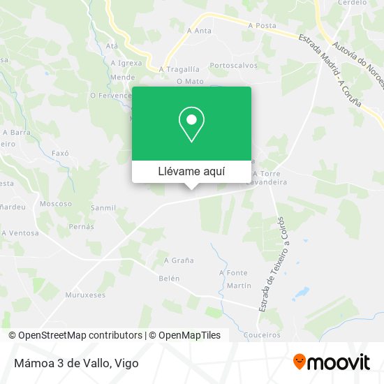 Mapa Mámoa 3 de Vallo