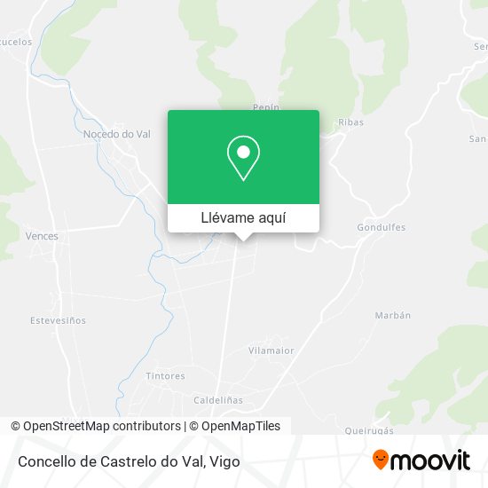 Mapa Concello de Castrelo do Val