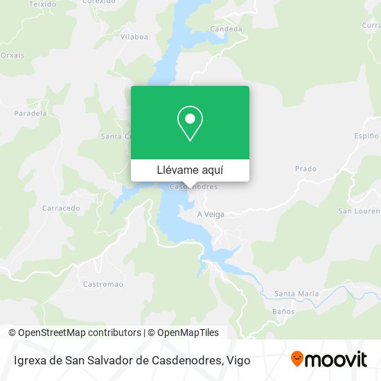 Mapa Igrexa de San Salvador de Casdenodres