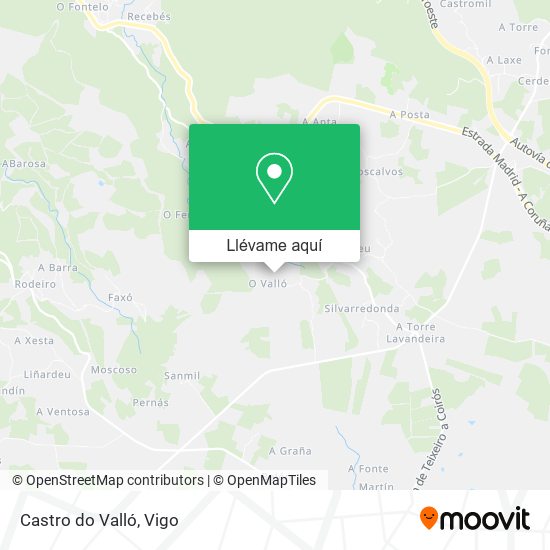 Mapa Castro do Valló