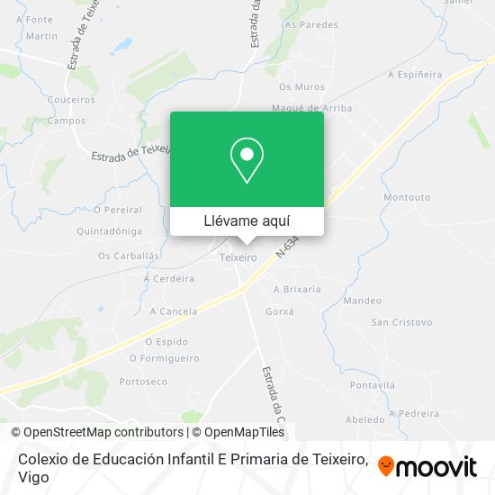 Mapa Colexio de Educación Infantil E Primaria de Teixeiro