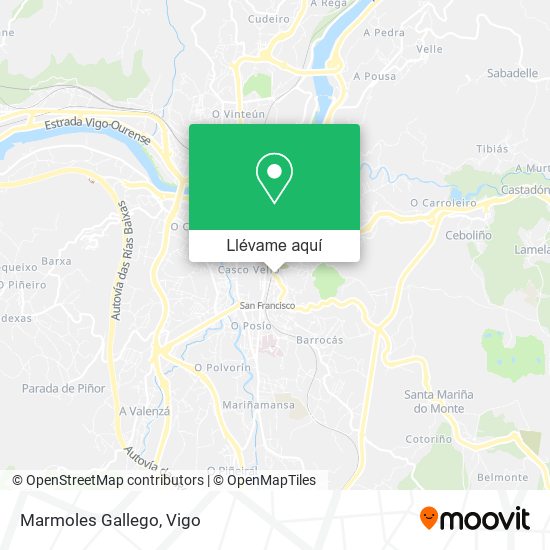 Mapa Marmoles Gallego