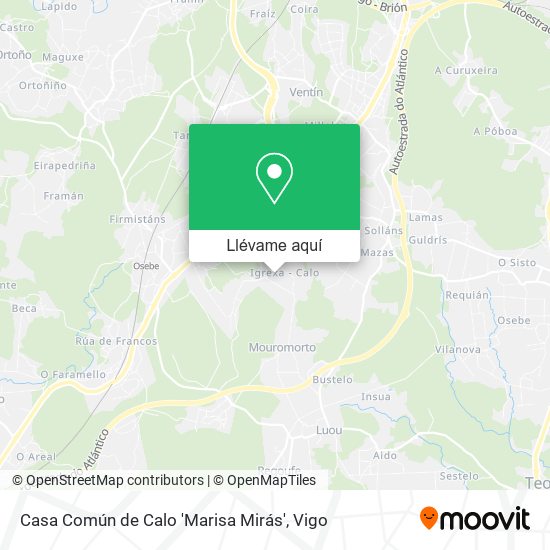 Mapa Casa Común de Calo 'Marisa Mirás'