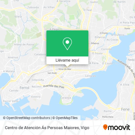 Mapa Centro de Atención Ás Persoas Maiores