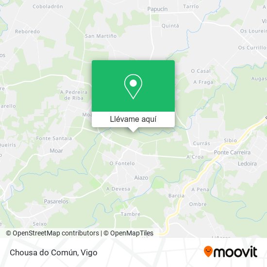 Mapa Chousa do Común