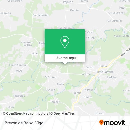 Mapa Brezón de Baixo